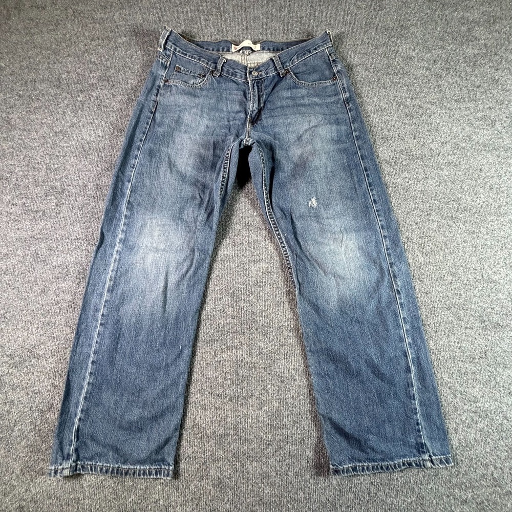 Vintage Levi's 550 Straight Jeans Youth 14 Husky Blue Cotton Denim Relaxed